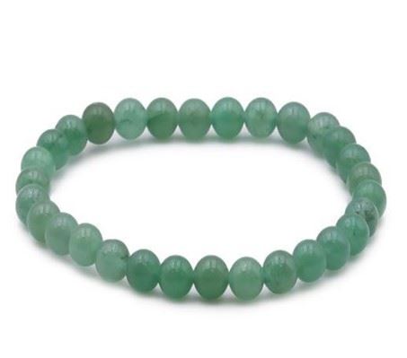 Bracelet Boule en Aventurine Verte – 6 mm