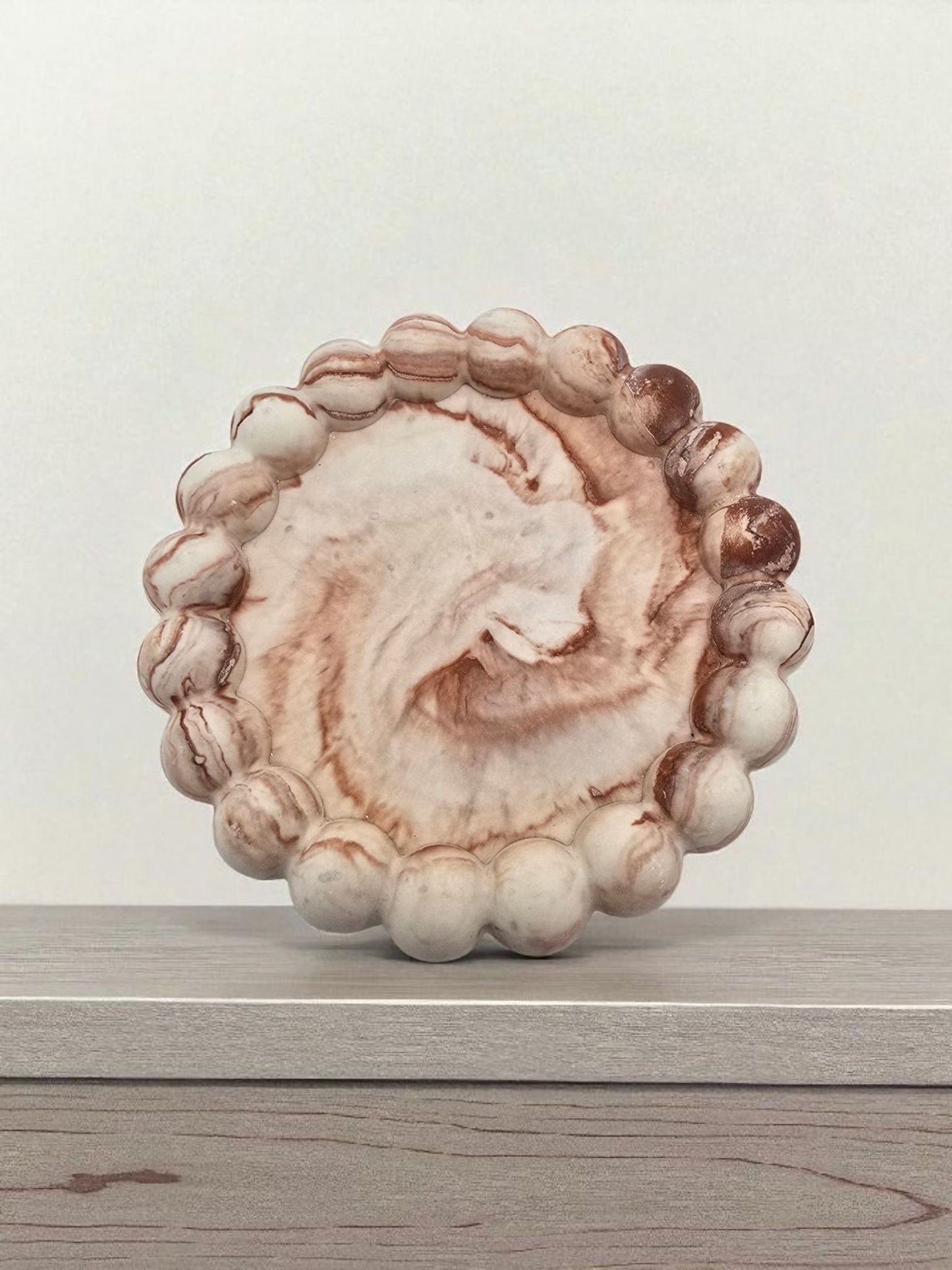 Plateau Rond Bulles – Jesmonite