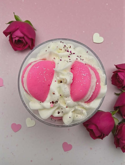 Bougie Saint-Valentin – Macaron pétillant (édition gourmande)