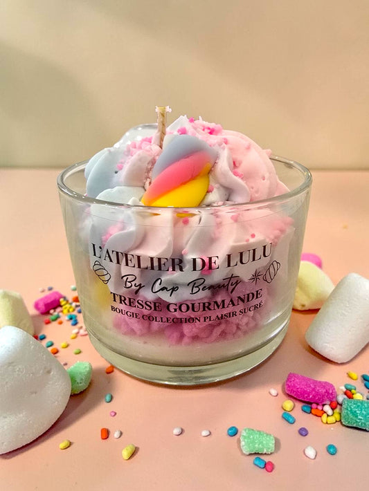 Bougie Parfumée Tresse Gourmande – Douceur Fruitée & Régressive