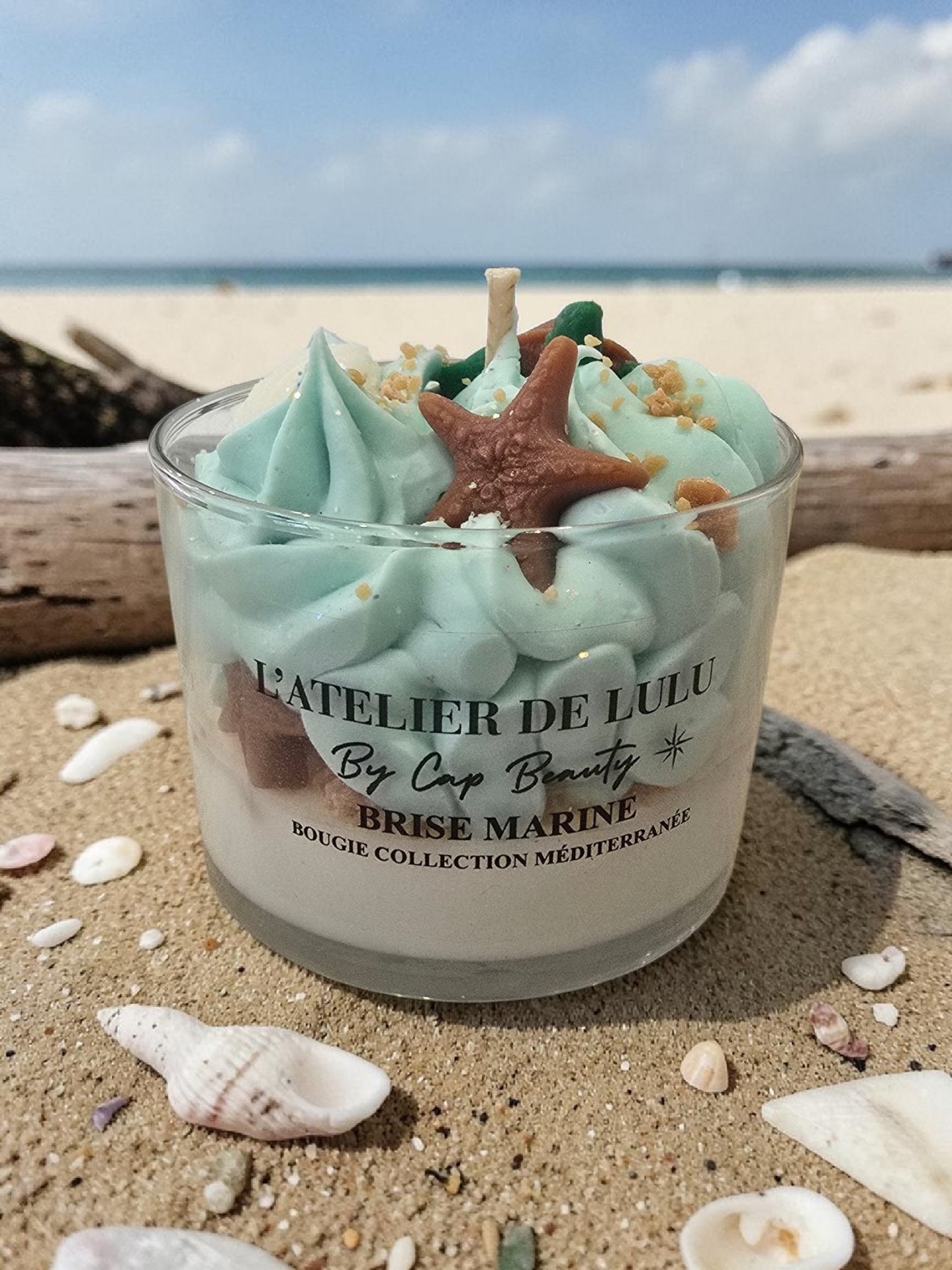 Bougie Parfumée Brise Marine – Fraîcheur Océane & Élégance Florale