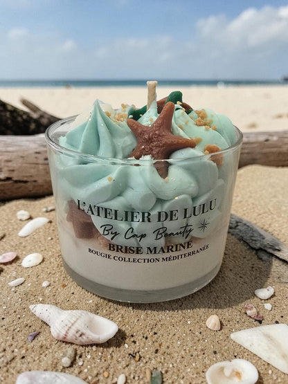 Bougie Parfumée Brise Marine – Fraîcheur Océane & Élégance Florale