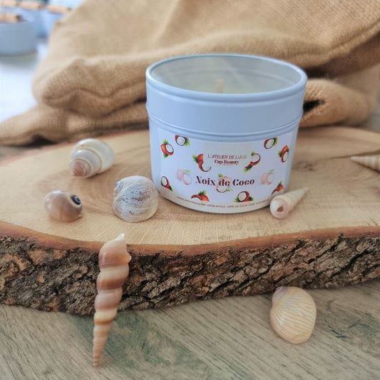 Bougie parfumée petit modèle - Noix de coco 120ml