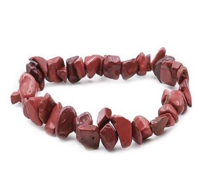 Bracelet Baroque en Jaspe Rouge