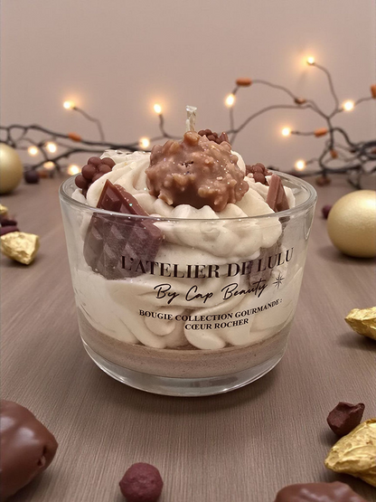 Bougie "Cœur Rocher"