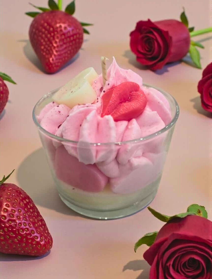 Bougie Saint-Valentin – Coeur Ardent (édition gourmande)