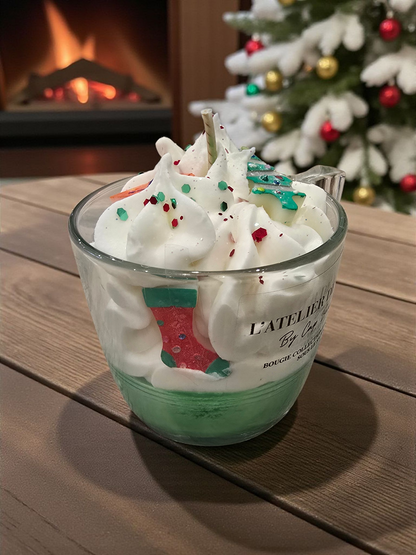 Bougie Tasse "Matin de Noël"