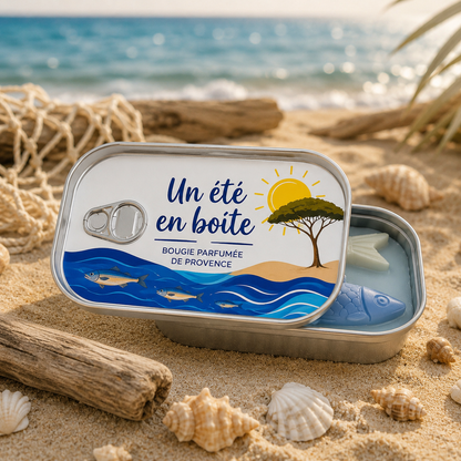 Bougie parfumée Brise Marine – Collection Un été en boîte