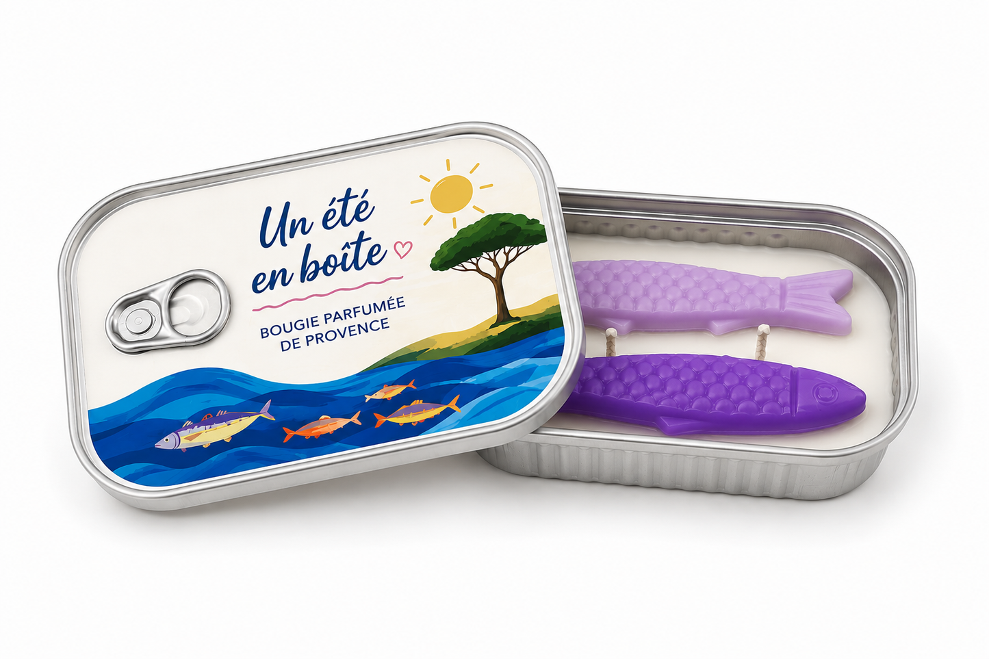 Bougie parfumée Lavande – Collection Un été en boîte