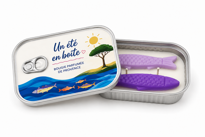 Bougie parfumée Lavande – Collection Un été en boîte