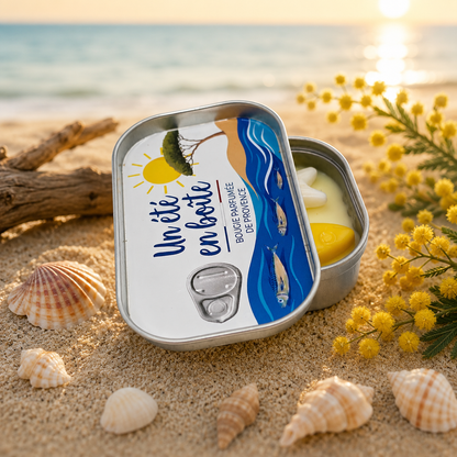 Bougie parfumée Mimosa – Collection Un été en boîte