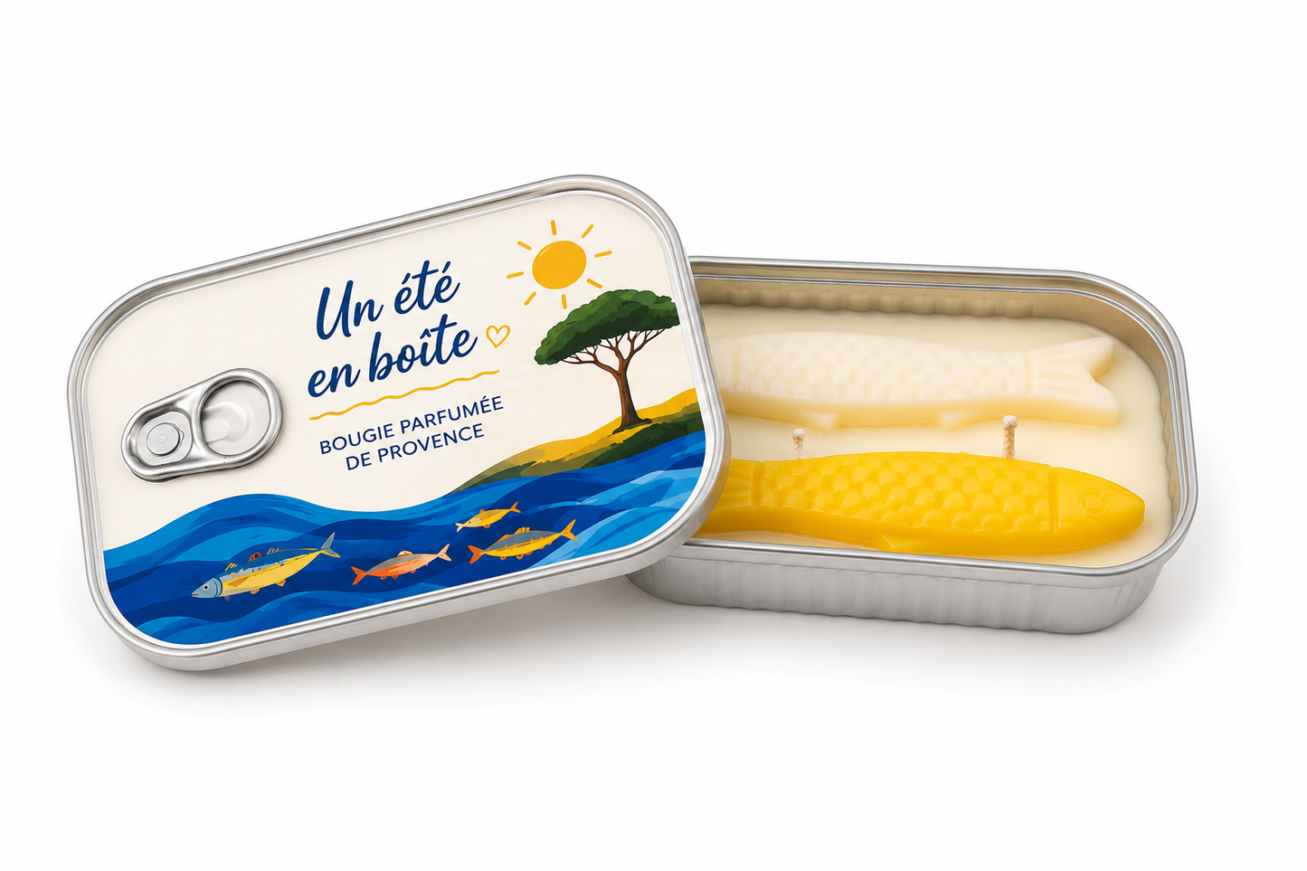 Bougie parfumée Mimosa – Collection Un été en boîte