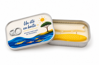 Bougie parfumée Mimosa – Collection Un été en boîte