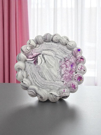 Plateau Rond Bulles – Jesmonite