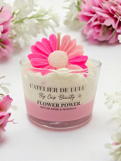 Bougie Parfumée Mûre Myrtille Gourmande – Power Flower