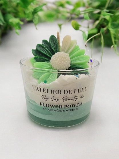 Bougie Parfumée Mûre Myrtille Gourmande – Power Flower