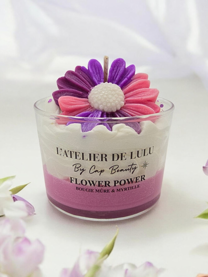 Bougie Parfumée Mûre Myrtille Gourmande – Power Flower